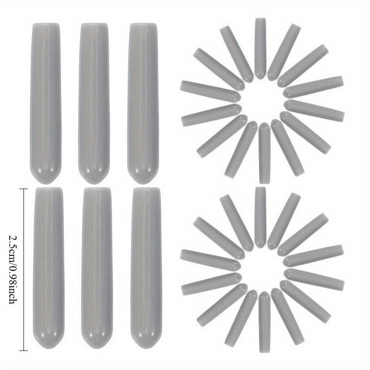 Protectores de Reparación para Estantes del Lavavajillas - Tapas de Recubrimiento Plástico Flexible con Diseño Cónico para Protección contra Fregado y Choques, Accesorios Grises Duraderos para Mantenimiento del Lavavajillas, Piezas de Reparación para Lav