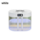 1pc Humidificador USB de doble niebla con pantalla de humedad, material ABS, bajo voltaje 36V o menos, ideal para dormitorio, oficina, sala de estar y uso de escritorio.