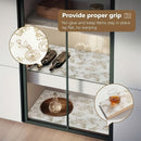 Rollo de Forro para Estantería EVA con Diseño Floral Dorado No Adhesivo - Impermeable, Antideslizante para Armarios y Cajones en Cocina, Baño y Organización del Despensa