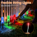 12 piezas de luces decorativas solares para jardín, luces LED azules/rojas/verdes/amarillas, ideales para exteriores, calles, jardines y paisajes, semi enterradas, decoración exterior, regalo perfecto para amigos y familia