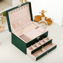 1pc Caja de Joyería de Lujo con Cerradura - Estuche de Almacenamiento Elegante para Pendientes, Anillos, Collares, Pulseras - Diseño Portátil y Compacto con Múltiples Compartimentos, Otros (Cajas y Organizadores de Joyería)