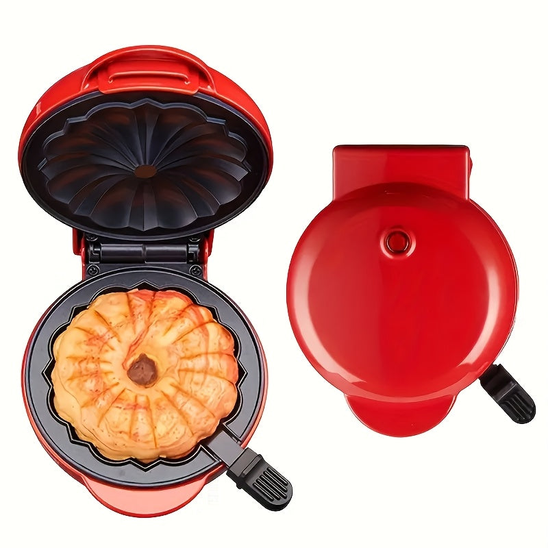 1 pieza, Hacer Waffles para el hogar, para Mini Maker de Tarta - Máquina de hornear multifuncional para el hogar con recubrimiento antiadherente, calefacción rápida para pasteles, pan y desayuno, regalo esencial de Navidad