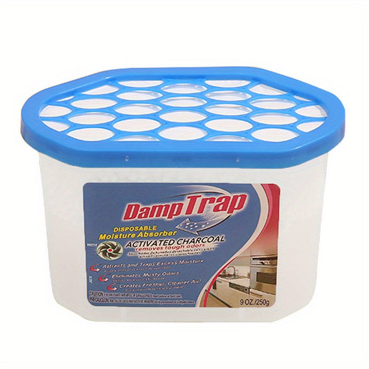 Caja de eliminación de olores potente - Deshumidificador portátil con control de humedad, solución de aire fresco para armarios, baños, cocinas, salas de estudio, barcos, RVs y más - Absorbedor de humedad efectivo, operación manual, no necesita electrici