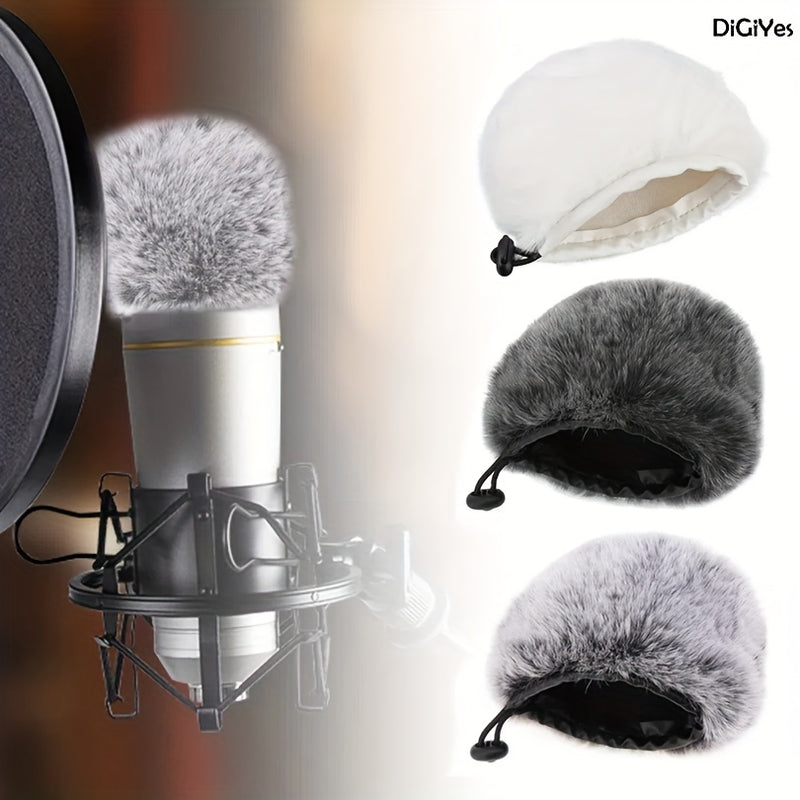 Pantalla de viento de micrófono profesional ePathChina - 1-Pack, Filtro de pop de micrófono de condensador universal, accesorio de reducción de ruido para podcasting, grabación y transmisión en vivo - Disponible en blanco, negro y gris