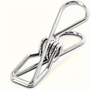 20pcs Pinzas para Ropa de Acero Inoxidable Premium - A Prueba de Óxido, Clips Metálicos Duraderos para Lavandería, Cocina y Viaje