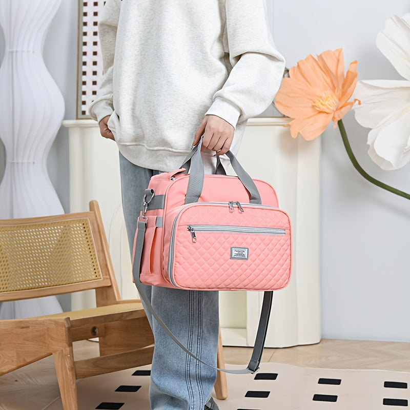 New Fashion Bolsa de Almuerzo de Gran Capacidad, Bolso Bandolera Ligero y Portátil para Salidas Casuales, No Contacto con Comida, Ideal para la Escuela