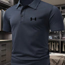 Camiseta cómoda para hombre con estampado doble C reverso, transpirable, casual