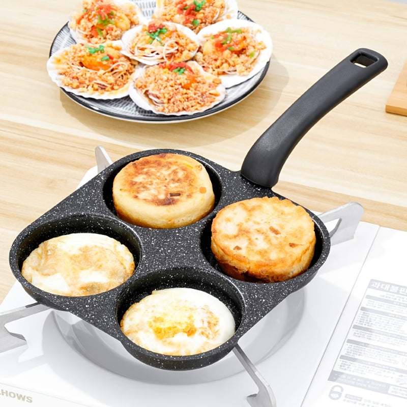 GUANHUANG 1pc Sartén Antiadherente de Hierro Fundido para Huevos, Panqueques y Hamburguesas para Estufas de Gas y Eléctricas, Diseño Multiestufa, Herramienta de Cocina Ideal para el Desayuno, Estilo Moderno Elegante, Sartenes para Cocinar