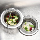1 pieza, Cernidor de fregadero de acero inoxidable con asa, resistente a la herrumbre, filtro de malla antiatascos para fregaderos de cocina y baño, evita con facilidad los atascos, ideal para drenar restos de verduras y frutas, incluye acero inoxidable