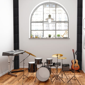 HERTBER 12pcs Trampas de Bajo de Espuma de Alta Densidad Negras, 6.9"x6.9"x11.8", Paneles Absorbentes de Sonido para Esquinas de Estudios Caseros, Oficinas, Salas de Mezcla, Salas de Batería y Teatros