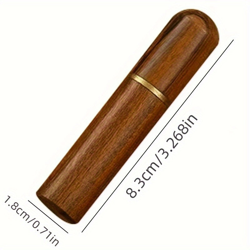 1 Pieza, Soporte Para Palillos De Dientes De Madera Hecho A Mano, Estuche De Almacenamiento Portátil Para Accesorios De Mesa De Cocina, No Necesita Fuente De Alimentación, Material De Madera