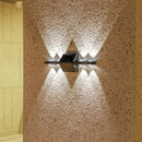Lámpara de Pared Solar Montada con Espejo Convexo, Iluminación Externa LED para Paisajes Decorativos, Lámpara Solar Exterior para Patio, Jardín, Valla y Terraza, Decoración Festiva