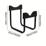 Soporte para Hervidor de Hierro de 1 Pieza con Bomba de Agua Manual para Botellas Grandes - Metal Negro Duradero, Juego de Grifo de Vertido Fácil para Uso en el Hogar y la Oficina