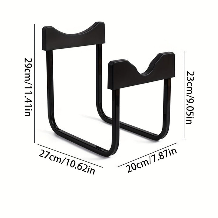 Soporte para Hervidor de Hierro de 1 Pieza con Bomba de Agua Manual para Botellas Grandes - Metal Negro Duradero, Juego de Grifo de Vertido Fácil para Uso en el Hogar y la Oficina