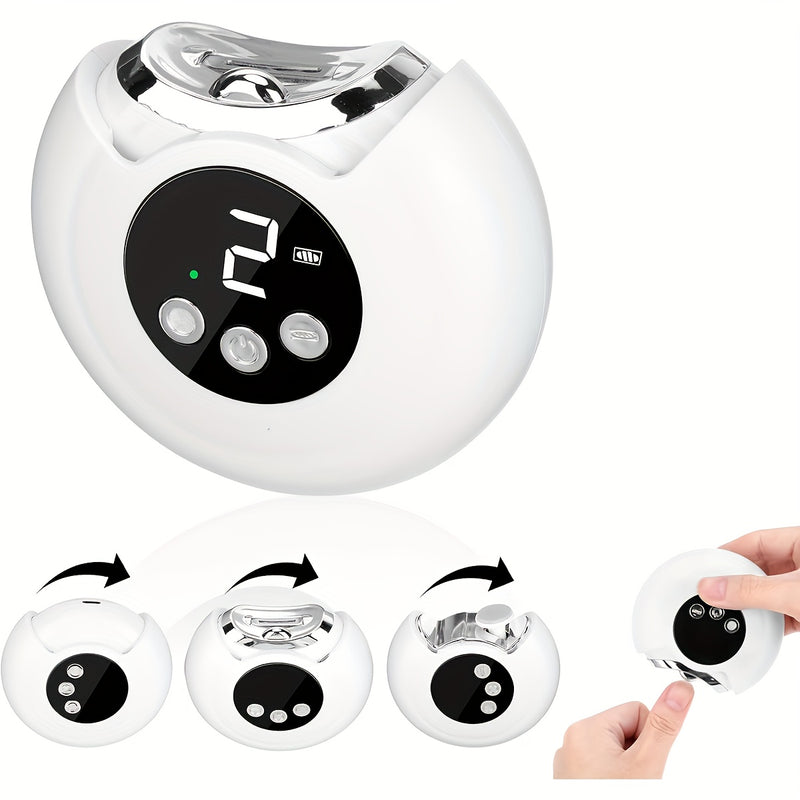 Nueva versión mejorada de taladro eléctrico para uñas, pulidor eléctrico, afilador de uñas automático con luz LED, ajuste de 3 velocidades, diseño de almacenamiento de residuos, lima de uñas segura recargable, adecuada para el hogar y el salón, herramien