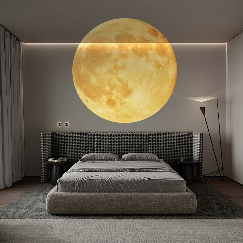 [1pc proyector de luz nocturna de cielo estrellado] 1pc proyector de luz nocturna de cielo estrellado moderno con 3 discos, 15 patrones - Lámpara de mesa de plástico con alimentación USB y control de botón, batería de litio recargable de 200 mAh, proyecc