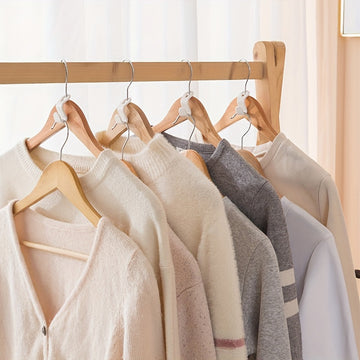 10pcs Ganchos De Ropa Simples, Ganchos De Utilidad Para Montar En La Pared