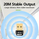 Adaptador sin varillas USB 5.4 Ultra Mini con Diseño de Gancho Colgante, Plug & Play para Win8.1-11 (Sin Controladores Requeridos), Compatible con Sistemas Win7, Soporta Hasta 7 Dispositivos Simultáneamente (Portátiles/Auriculares/Altavoces/Mouse/Tableta