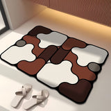 1pc alfombra de baño creativa de diatomeas para sexo opuesto, tapete decorativo navideño antideslizante, alfombra de ducha suave y absorbente de secado rápido, fácil de limpiar, adhesión fuerte y antideslizante