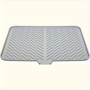 Alfombrilla de Secado Grande con Agujeros de Drenaje para Fregadero Cuadrada – Protector Antideslizante y Resistente al Calor para Tazones, Cristalería y Utensilios de Cocina – Base Impermeable para Encimera