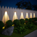 Luces solares para cercas, 4 piezas, luces solares exteriores, iluminación solar para cercas, ideal para jardín, patio, muro, terraza y escaleras [Blanco cálido