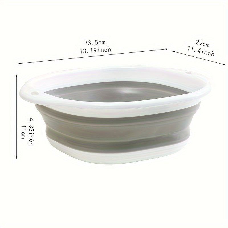Baño de Pies Colapsable, Cubeta Portátil con Tapa para Remojo de Pies, Masajeador de Pies Plegable, Bañera de Acupresión - Ideal para Baño, Sala o Dormitorio