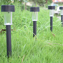 6/12 piezas de luces solares LED para jardín, luces de exterior para villa o patio, material de PP (polipropileno), batería de níquel, voltaje de operación ≤36V, con panel solar, para jardín o patio