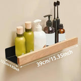 1 estante de baño para colgar en la pared, organizador para champú y gel de baño, accesorios de baño, almacenamiento y organización