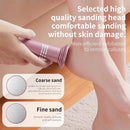 Piedra eléctrica para pies con cabezas duraderas de vidrio nano, ajuste de 3 velocidades, molienda gruesa y fina para pies secos y descamados, ligeramente beige, y grietas en los talones - Recargable por USB, cuerpo de aluminio, disponible en rosa y negr
