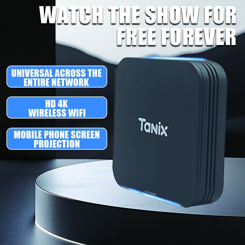 Decodificador Android 10 1GB/8GB, 2GB/16GB Reproductor HD Smart TVBox con control remoto infrarrojo y USB, imprescindible en el hogar, el regalo perfecto para la familia
