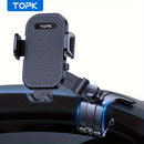 TOPK D42-J Soporte de Teléfono para Coche Ajustable 360° con Clip Antideslizante de Silicona, Compatible con Todos los Smartphones y Vehículos, Diseño Ergonómico para Conducción Segura, Soporte de Teléfono para Auto, Montaje Ajustable, Soporte Moderno y
