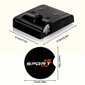 Juego de 4/6 Luces LED Ultrabrillantes para Puertas de Auto con Diseño de Rayas Deportivas y Posavasos con Diseño de Rayas Deportivas, Accesorios para Autos, Decoración Navideña para Vehículos, Adecuado para Todos los Vehículos, SIN PILA