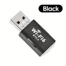 Adaptador sin varillas USB AX900 Wifi 6 2en1 Banda Dual 5.4GHz/2.4GHz para PC con Señal Estable