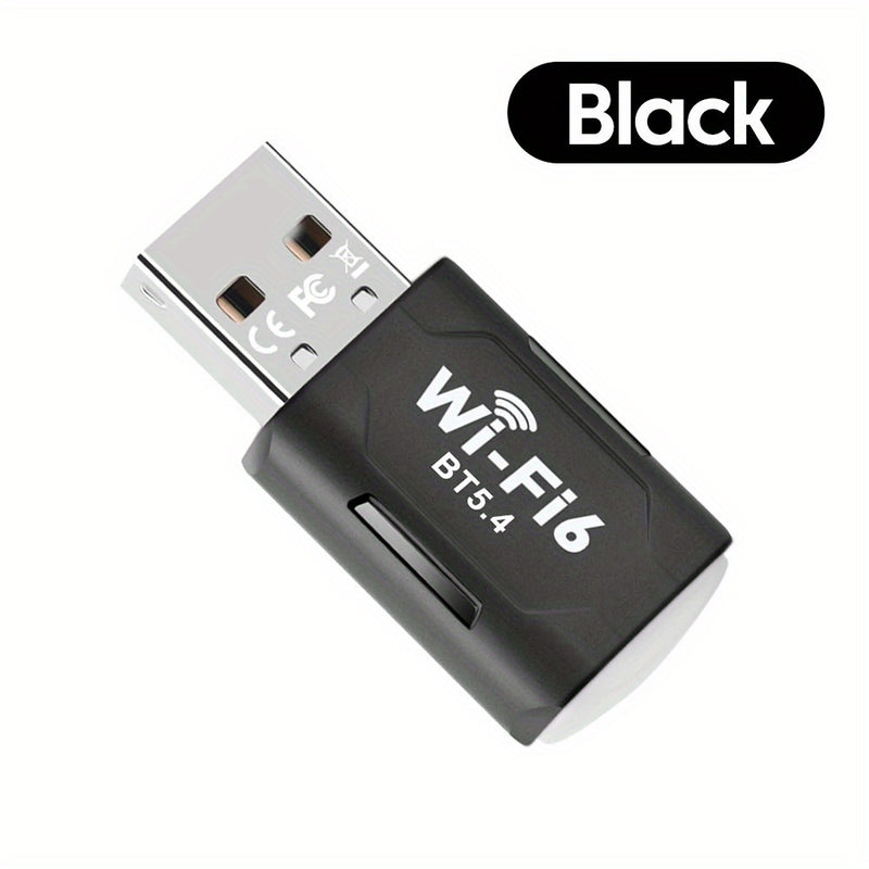 Adaptador sin varillas USB AX900 Wifi 6 2en1 Banda Dual 5.4GHz/2.4GHz para PC con Señal Estable