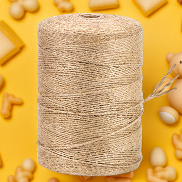 1pc Cordel de Yute Extra Resistente, 656 Pies (200m) - No Necesita Electricidad ni Batería, Ideal para Manualidades, Artesanías, Jardinería, Envoltura de Regalos y Proyectos de Arte