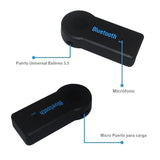Convertidor Bluetooth Adaptador Recargable Manos Libres Música