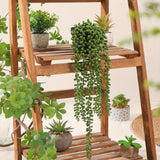 2 piezas de plantas suculentas artificiales con perlas - Plantas colgantes falsas para decoración interior y exterior, fáciles de crecer, ideales para fiestas de bodas en el hogar y la oficina, uso todo el año, no se necesita recipiente, regalo de bienve