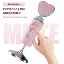 Micrófono Dinámico Rosa de Primera Calidad para Podcasting, Juegos y Transmisiones en Vivo - Forma de Corazón con USB/XLR y Función de Silencio Táctil, Insonorizado, Adecuado para Grabación de Voz, Todo el Material Metálico Gulban Festival Mubarak