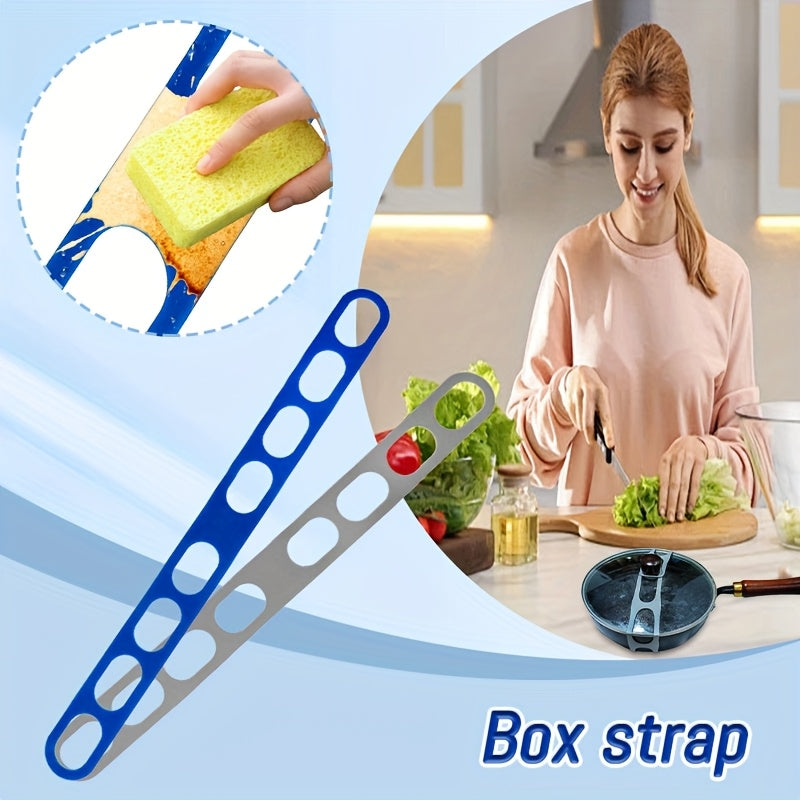 Soporte de Silicona Azul para Tapas de Ollas, Evita que se Caigan las Tapa, Adecuado para Loncheras y Utensilios de Cocina, Ideal para Aficionados a la Cocción