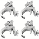 Paquete de 4 Ganchos para Iluminación Escénica de Alta Resistencia, Abrazaderas de Aluminio Premium Pro para Trusses de 3.99-5.99 cm, Capacidad de Peso de 149.69 KG para Uso en Aparatos de Iluminación con Cabeza Móvil