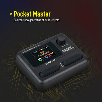 SONICAKE Master Guitar Model IR Cámaras de simulación de efectos múltiples (versión en inglés con 1 pieza de clip de cinturón gris)