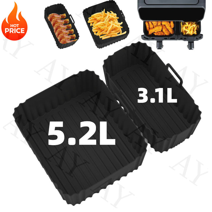 Revestimiento de Silicona para Freidora de Aire Tefal Ey901840, Tower T17099, Salter EK5729, Bandeja Reutilizable para Horno Lakeland, Bandeja de Silicona Antiadherente para Parrilla
