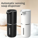 Dispensador de jabón inteligente con sensor automático sin contacto, capacidad de 380ml, flujo ajustable en 4 niveles, pantalla de energía eléctrica, líquido reemplazable libremente, carga rápida USB