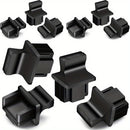 100-Unidades de Fundas de Polvo de Silicona para Puertos Ethernet, Conmutador/Enrutador/Hub/Tarjetas/Computadora, Protector de Módulo de Transceptor de Cobre, Sin Carga, No Requiere Batería