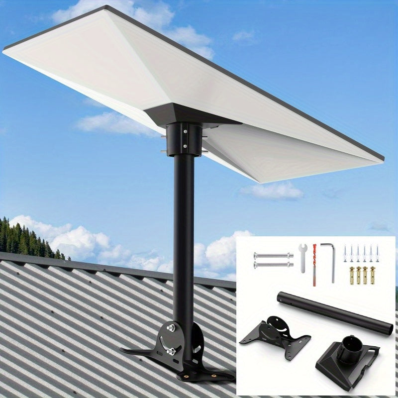 Kit de montaje de techo de Starlink Gen 3 de alta resistencia - Adaptador de tubo de pivote ajustable para plato estándar V3, construcción de acero duradera, no necesita batería, ideal para la configuración de Internet por satélite, configuración de plat