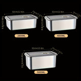 Recipiente Hermético de Acero Inoxidable Premium con Tapa Sellada y Válvula de Ventilación, Apto para Microondas/Congelador/Horno, Lavavajillas, Reutilizable para Comidas en Casa, Viajes o Sobras del Trabajo
