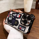 Estuche de teléfono con patrón de tarjeta de circuito creativo compatible con Iphone 16, 15, 14, 13, 12, 11 Pro Max, X, XR, XS Max, 8, 7 Plus, con un respaldo transparente suave para caídas