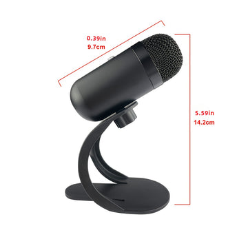 1pc Micrófono con Cable USB 2.0 con Función de Silencio, Patrón Polar Unidireccional, Alimentación por Cable, para Teléfonos Móviles, Computadoras, Grabación de Video, Podcasts, Conferencias, Juegos de Voz - Compatible con PS4, PS5, Altavoces de Escritor