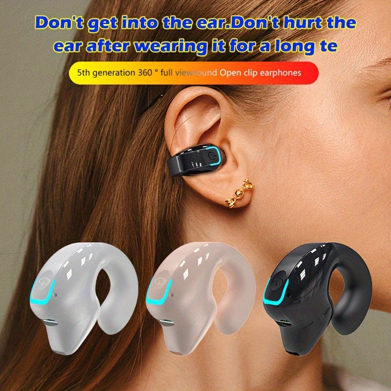 Auriculares inalámbricos con larga duración de batería, control universal para teléfonos, reducción de ruido en llamadas - audífonos para deportes con control de volumen por botones, micrófono cristalino, batería de polímero de litio de 45mAh, compatible