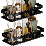 Estantes de baño sin taladro, estantes de ducha para champú, cosméticos y almacenamiento de jabón, caja de almacenamiento de ahorro de espacio, fácil de instalar, estantes de utilidad